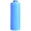 Пластиковая емкость Пласт Бак 1000 л узкая, вертикальная, голубая (00-00012438)