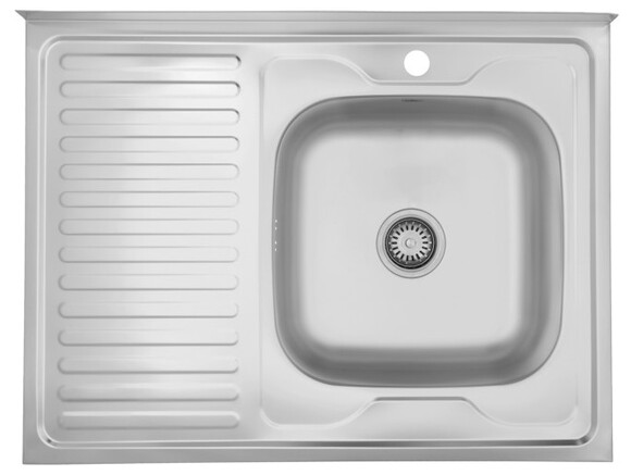 Кухонна мийка Kroner KRP Satin-6080R, 0.6 мм (CV022826)