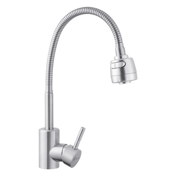 Смеситель для кухни Agua Acero-INOX035-2 с гибким изливом изображение 3