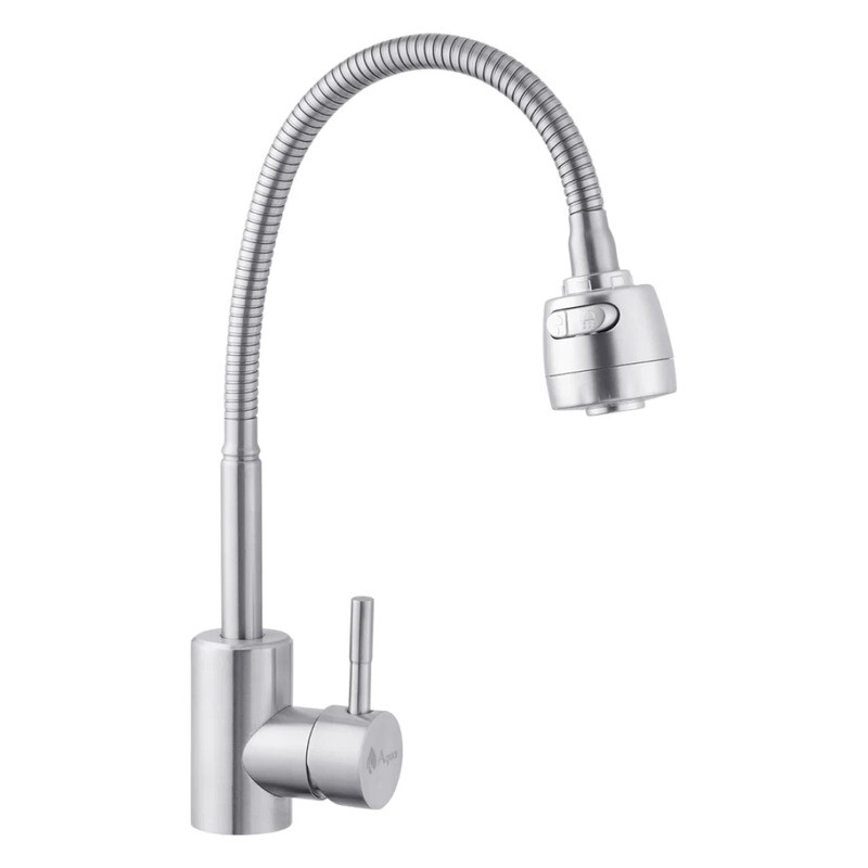 

Смеситель для кухни Agua Acero-INOX035-2 с гибким изливом