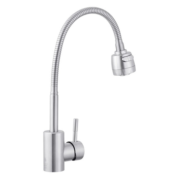 Смеситель для кухни Agua Acero-INOX035-2 с гибким изливом изображение 2