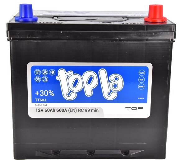 Акумулятор Topla Top JIS 6 CT-60-R (118860) фото 2
