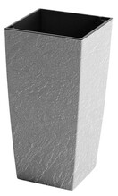 Вазон Plastkon Eliot Stone 25x46 см, серый (8595096996457)