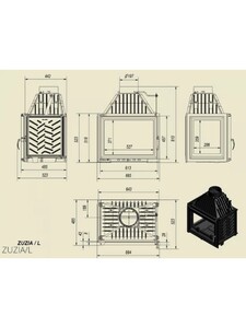 Камінна топка Kratki ZUZIA 16 (ZUZIA/L) фото 2