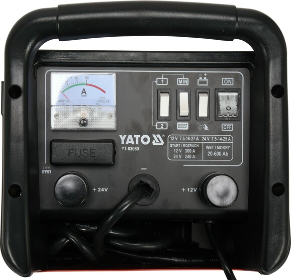 Пуско-зарядное устройство Yato YT-83060 изображение 2