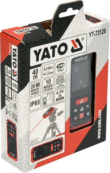 Дальномер лазерный Yato YT-73126 изображение 4