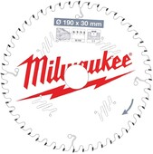 Пильный диск Milwaukee 190/30 мм, 48 зуб. (4932471380)