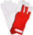 Перчатки Yato бело-красные "размер 8" (YT-746418)