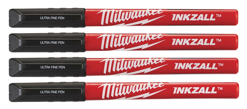 

Набор ручек Milwaukee Fine Tip InkZAll 4 шт, черный 48223164