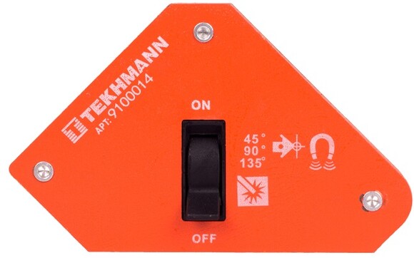 Магніт для зварювання трикутний з положенням для зберігання 14 кг Tekhmann (9100014)
