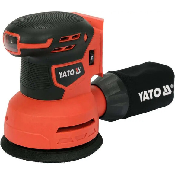Эксцентриковая шлифовальная машинка YATO (YT-82753) без АКБ и ЗУ изображение 2