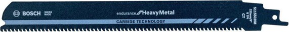 Полотно для шабельної пилки Bosch Carbide Heavy для Metal S 1155 CHM, 10 шт. (2608653183)