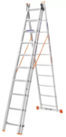Лестница алюминиевая трехсекционная BLUETOOLS 3x10 (160-9007)
