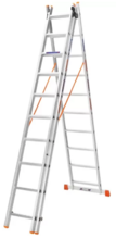Лестница алюминиевая трехсекционная BLUETOOLS 3x10 (160-9007)
