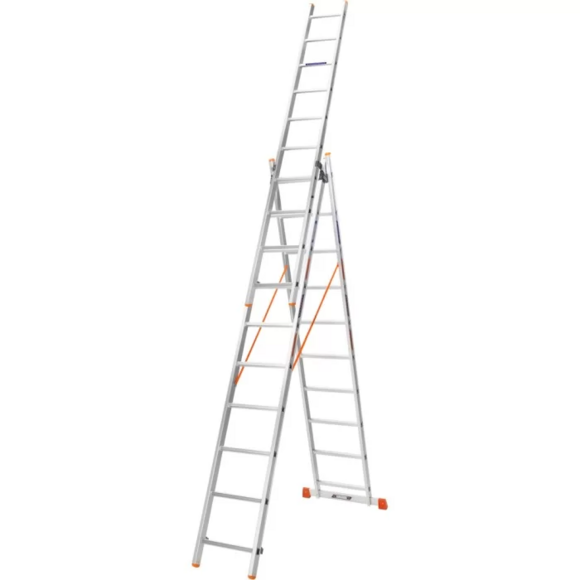 Лестница алюминиевая трехсекционная BLUETOOLS 3x10 (160-9007) изображение 4