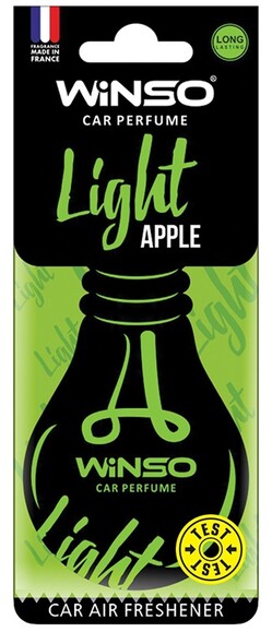 Ароматизатор для автомобиля Winso Light Apple, карта, 5 г (532920)