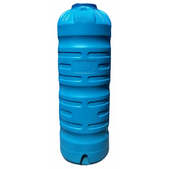 Пластиковая емкость Пласт Бак 1000 л узкая, вертикальная, голубая (00-00005938)