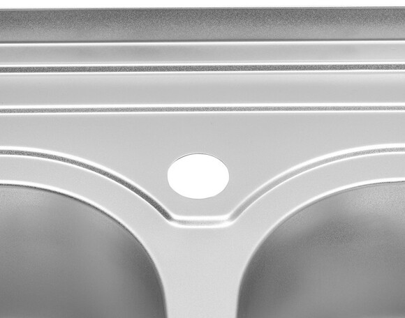 Кухонна мийка Kroner KRP Satin-6080Z, 0.8 мм (CV022827) фото 2