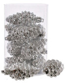 Набор елочных игрушек Jumi Шишка, 6 см, 9 шт. (серебряный) (5900410544130)