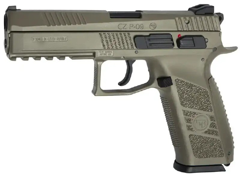 

Страйкбольний пістолет ASG CZ P-09 Tan Green Gas, калібр 6 мм (2370.41.43)