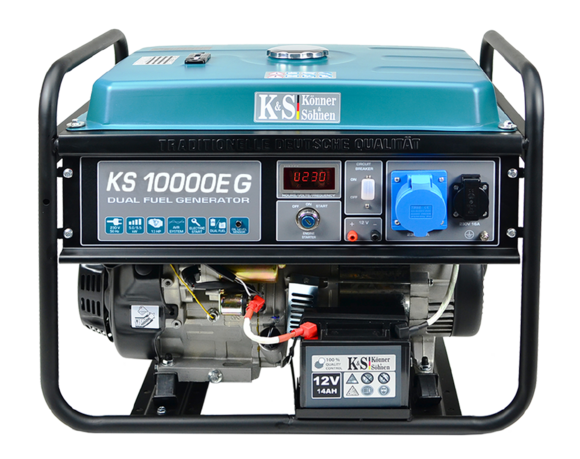 Двопаливний генератор Konner&Sohnen KS 10000E G фото 2