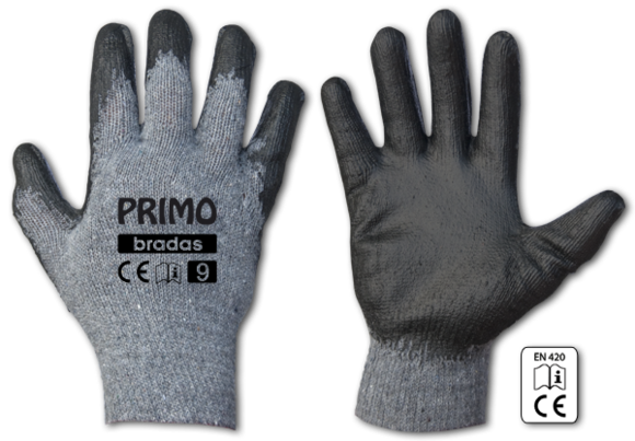 Перчатки защитные BRADAS PRIMO RWPR8 латекс, размер 8