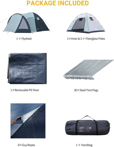 Палатка KingCamp Weekend (KT3008) Blue изображение 7