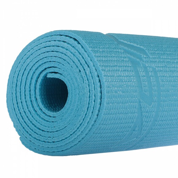 Коврик для йоги и фитнеса SportVida Blue PVC 4 мм (SV-HK0051) изображение 6