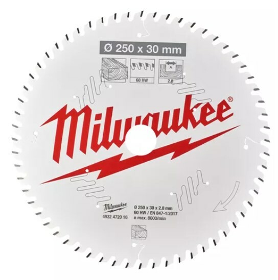 

Пильный диск Milwaukee PFTE 250х30х2.8мм 60 зубьев (4932472016)