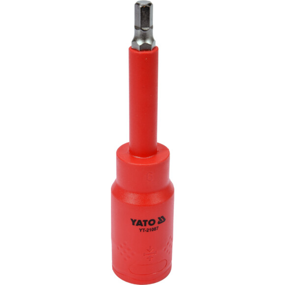 Головка торцева діелектрична Yato HEX 6 мм (YT-21087)