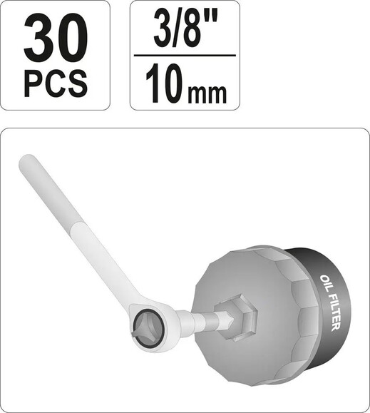 Торцевые ключи для монтажа маслянных фильтров YATO (YT-0596) изображение 3