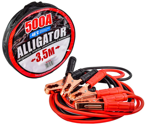 Провода-прикуриватели Alligator 500 А, 3.5 м BC652 изображение 2