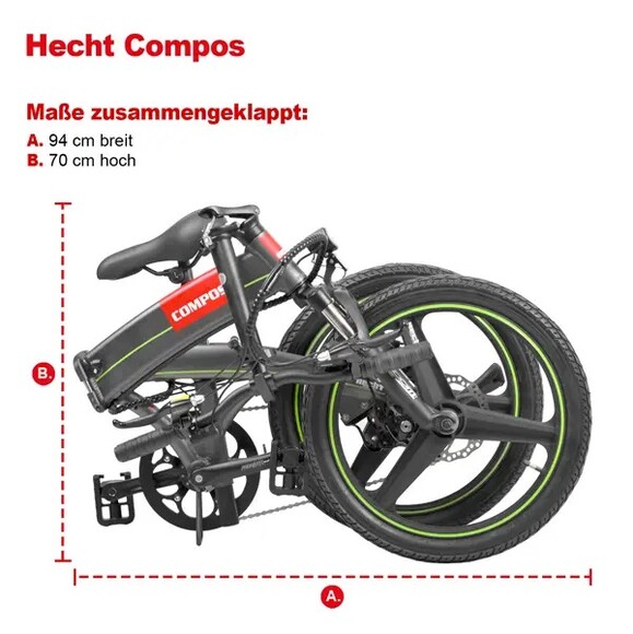 Велосипед на аккумуляторной батарее HECHT COMPOS GRAPHITE изображение 17