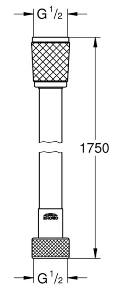 Шланг для душу Grohe Relexaflex, 1750 мм (45992001) (CV030558) фото 2