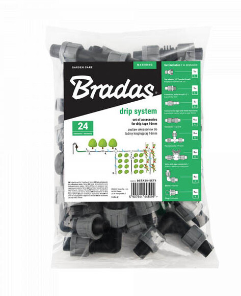 Набор аксессуаров для крапельного полива BRADAS (DSTA20-SET1) изображение 4