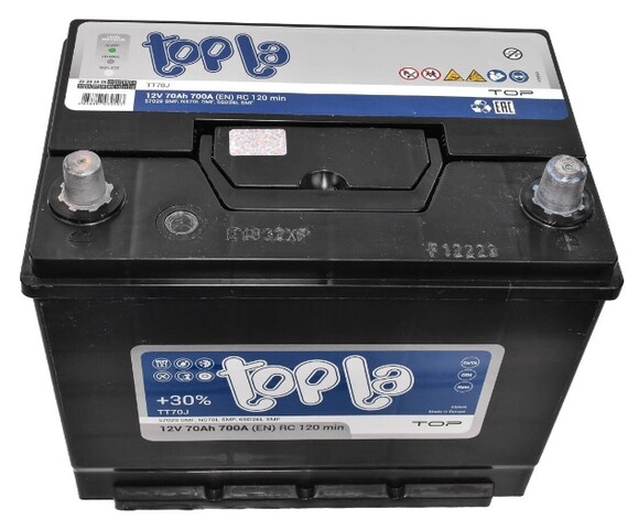 Акумулятор Topla Top JIS 6 CT-70-R (118870) фото 2
