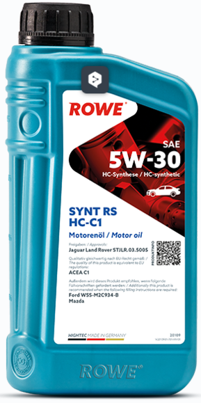 Моторное масло ROWE HighTec Synt RS SAE 5W-30 HC-C1, 1 л (20109-0010-99)