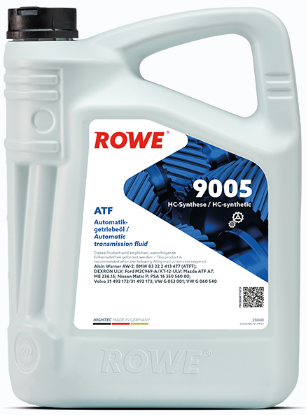 

Трансмиссионное масло ROWE HighTec ATF 9005, 5 л (25060-0050-99)