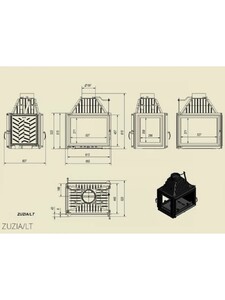 Каминная топка Kratki ZUZIA 16 (ZUZIA/LT) изображение 2