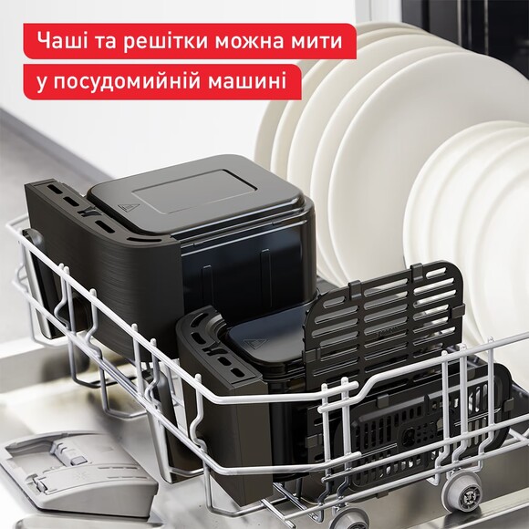 Мультипечь Tefal Dual Easy Fry&Grill Air Fryer (EY905B10) изображение 14