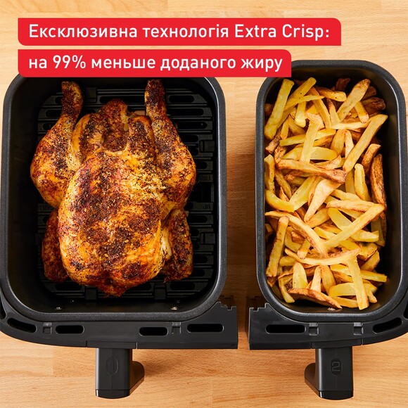 Мультипечь Tefal Dual Easy Fry&Grill Air Fryer (EY905B10) изображение 16