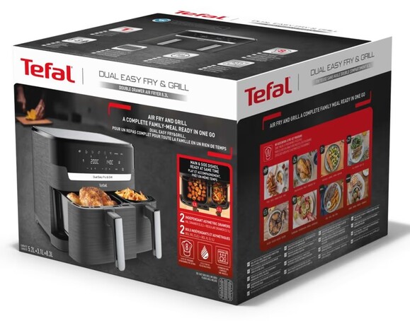 Мультипечь Tefal Dual Easy Fry&Grill Air Fryer (EY905B10) изображение 6