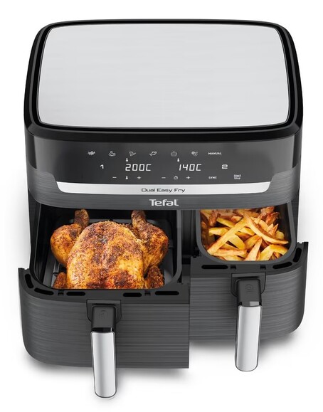 Мультипечь Tefal Dual Easy Fry&Grill Air Fryer (EY905B10) изображение 3