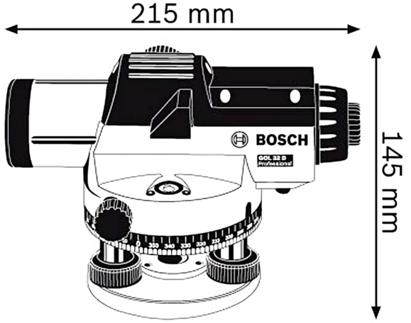 Оптичний нівелір Bosch GOL 32 D (0601068500) фото 4