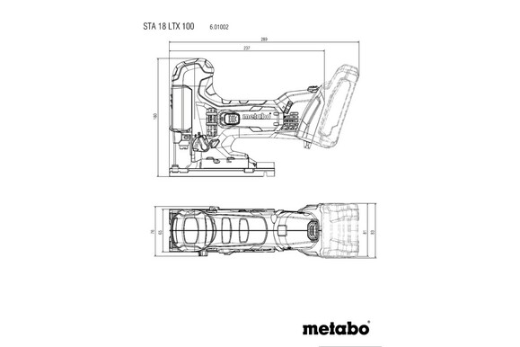 Акумуляторний лобзик Metabo STA 18 LTX 100 LiHD 2x4.0 (601002800) фото 3