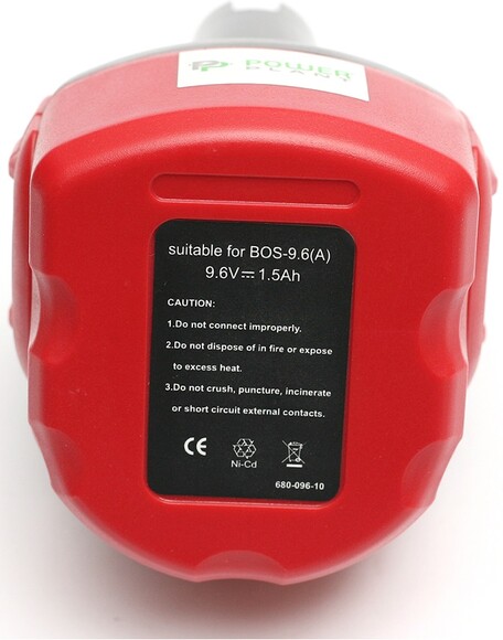 Акумулятор PowerPlant для шурупокрутів та електроінструментів BOSCH GD-BOS-9.6 (A), 9.6 V, 1.5 Ah, NICD (DV00PT0029) фото 2
