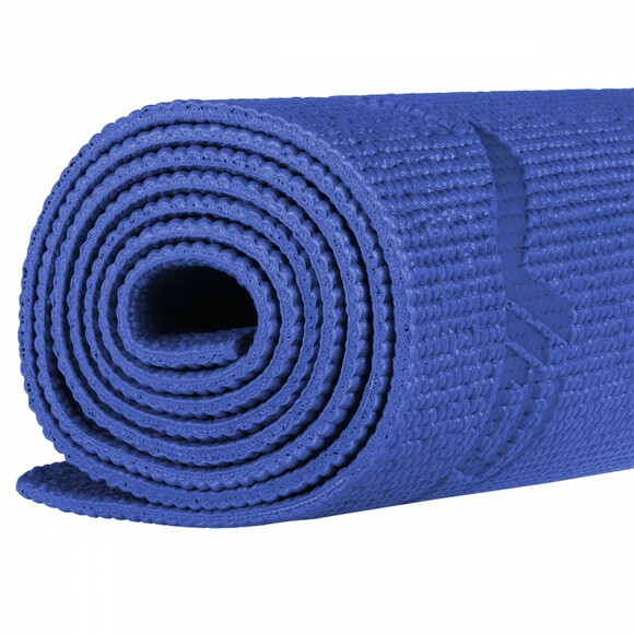 Коврик для йоги и фитнеса SportVida Blue PVC 6 мм (SV-HK0053) изображение 6