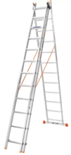 Лестница алюминиевая трехсекционная BLUETOOLS 3x12 (160-9009)