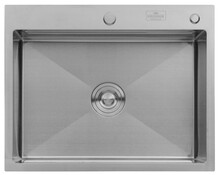 Кухонна мийка Kroner KRP Geburstet-6350HM, 3.0/1.0 мм (CV031452)