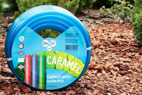 Поливальний шланг Presto-PS Caramel 3/4", 20 м (синій) (CAR B-3/4 20) фото 3